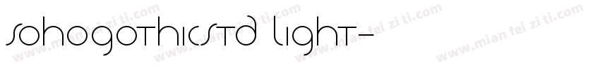 sohogothicstd light字体转换